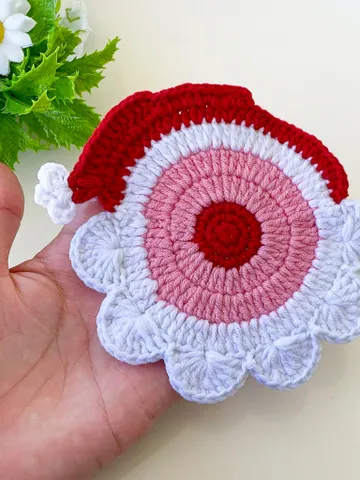 Crochet Santa Claus Coasters PDF Pattern, Adorable Christmas Decor for Home and Coffee Lovers, Perfect Housewarming Gift for a Cozy Holiday $5.40