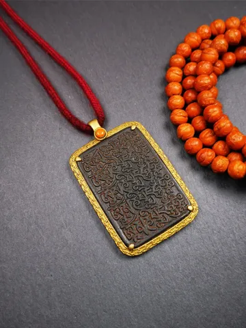 Gandhanra Handmade Tibetan Buddhist Amulet,Om Badge Pendant, Mantra of Om Mani Padme Hum, Made of Copper,2.52&quot; $59.99