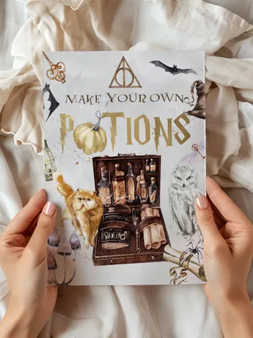 Make your own Potions sign; Wizard Baby Shower; Magic School Baby Shower template; Wizard Party templates; Instant Download; a1 $7.55