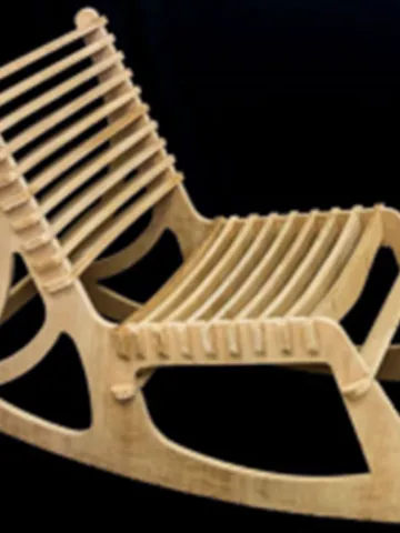 Digital Template Cnc Router Files Cnc Rocking Chair Files for Wood Laser Cut Pattern $6.50