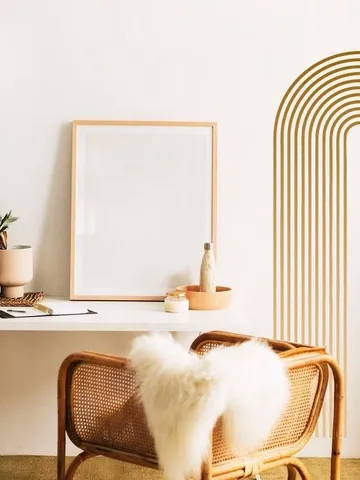 Boho Arch Wall Decals, Mid Century Wall Art, Arch Wall Decal, Arch Color Decal ,Boho Arch Wall Decals h160 $48.99