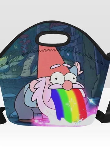Gravity Falls Gnome Neoprene Lunch Bag, Lunch Box $36.00