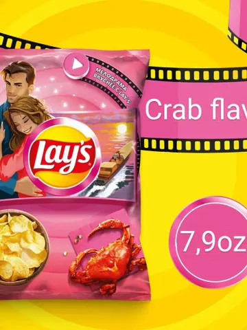 Chips "Lay's" 10X Crab Flavor 7,9 oz 10X( 79 oz ) $100.50