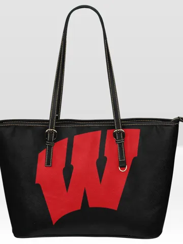 Wisconsin Badgers Leather Tote Bag $60.00