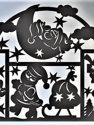 Digital Template Cnc Router Files Cnc Pano Christmas Files for Wood Laser Cut Pattern $6.50