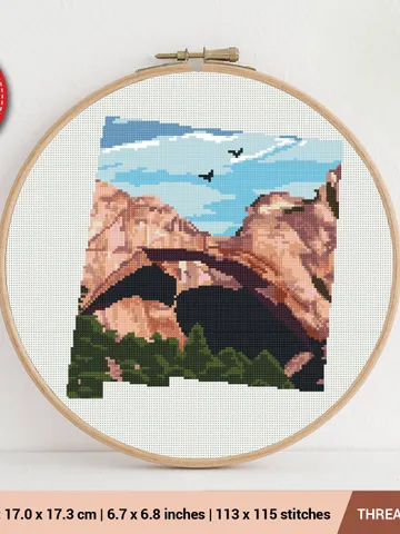 New Mexico State Silhouette Cross stitch pattern | Embroidery Pattern | Instant Download | Embroidery Designs $5.94