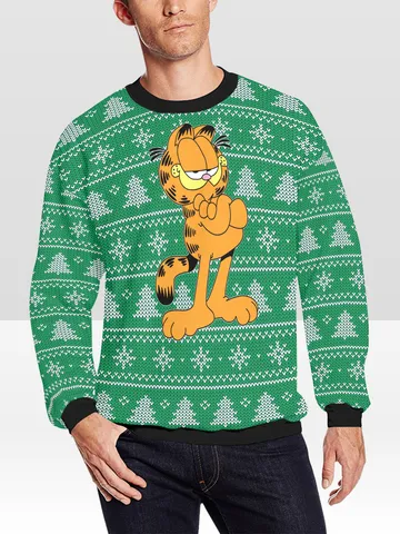 Garfield Ugly Christmas Sweater $48.00