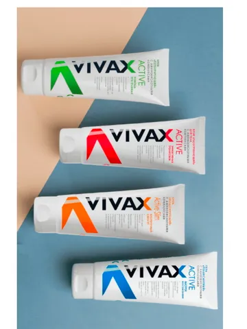 [4 pcs] VIVAX ACTIVE creams for body with PEPTIDE COMPLEXES, Free express delivery
