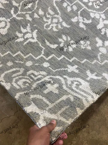Gray Modern Oushak, Hand Knotted Rug 4x6,5x8,6x9,8x10,9x12,10x14, Handmade Rugs for Living Room - Antique Geometrical rug,ready to ship rug. $567.80