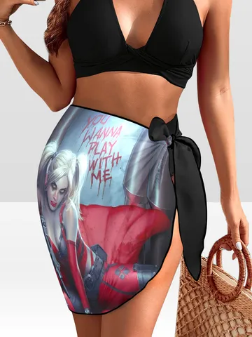 Harley Quinn Beach Sarong Wrap $29.97