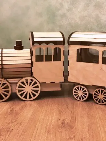 Digital Template Cnc Router Files Cnc Train Files for Wood Laser Cut Pattern $6.50