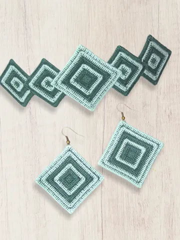 Free Standing Lace Braselet and Earrings Crochet set machine embroidery design FSLpattern digital embroidery design jewerly embroidery motif $10.39