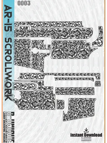 AR-15 Scrollwork