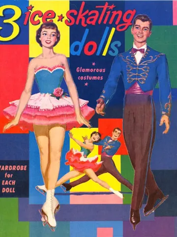 Paper Doll 3 Ice Skating Digital Download PDF $2.50