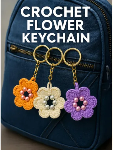 Crochet Keychain Set Patterns Bundle – 5 Cute Amigurumi Charms PDF Tutorial for Bags, Gifts & Keys