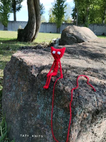 Red Yarny Hero Unravel 5.9 inch figurine of yarn $38.99