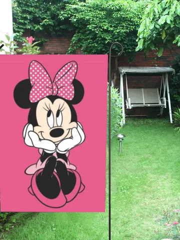 Minnie Mouse Garden Flag (Two Sides Printing, without Flagpole) $24.97