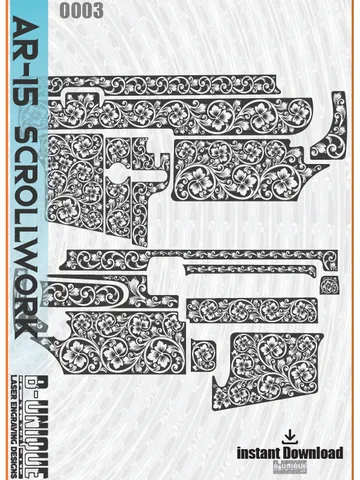 AR-15 Scrollwork