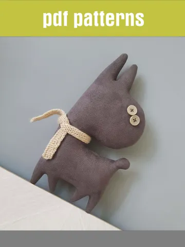 Stuffed Horse sewing pattern PDF and Tutorial in English, stuffed animal sewing diy, rag doll pattern $5.49