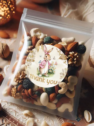 Editable and Printable Thank you sticker template 1st Baby Birthday in Peter Rabbit style party instant download and unlimited access pr777 $10.45