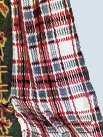 Crochet Pattern Vintage Afghan Woven Scotch Digital Download PDF $1.90