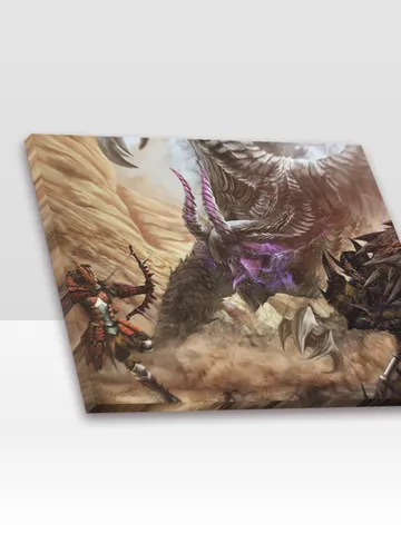 Monster Hunter Frame Canvas Print $24.00