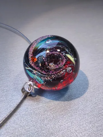 Pendant "Comet" made of glass $155.00