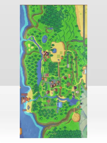 Stardew Valley Map Beach Towel $45.00