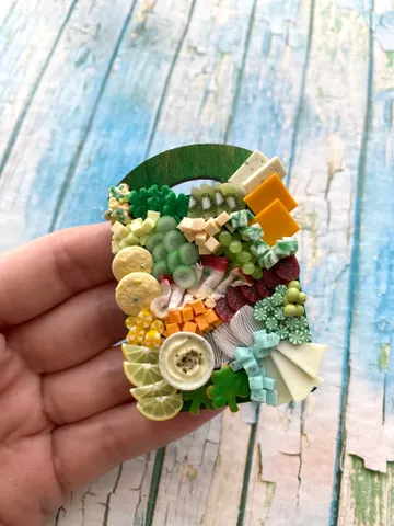 Magnet Miniature St Patrick Day Board with Polymer clay Souvenir $27.00