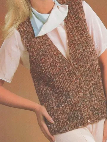 Waistcoat knitting pattern , knitting women waistcoat ,easy waistcoat PDF instant download $6.68