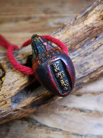 Gandhanra Old Tibetan Niang La Tsa Tsa Statue,Stupa Amulet,Pagoda Pendant,Small Size 48mm,50 Years Old $79.99