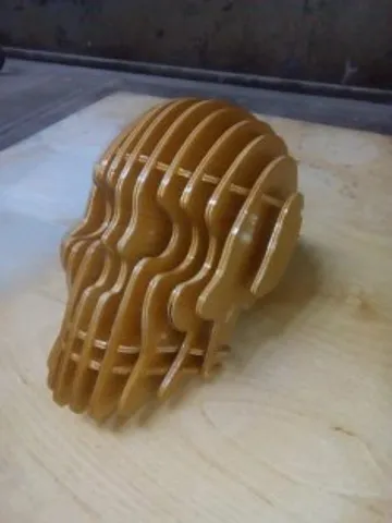 Digital Template Cnc Router Files Scull Cnc for Wood Laser Cut Pattern $6.50