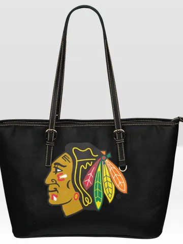 Chicago Blackhawks Leather Tote Bag $60.00