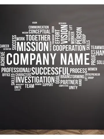 Personalized Company name Wall decal Business decor Office z3025 $23.99