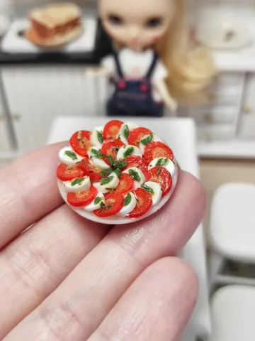Small food, micro miniature, scale 1 6, scale 1 12, salad for dolls, mini food, miniature dollhouse, food for dolls $17.00