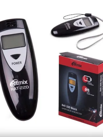 Breathalyzer ritmix rat-220 black $50.00