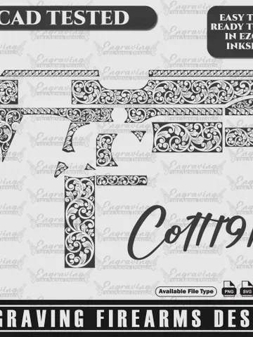 Engraving Firearms Design Colt Scroll Design Final $59.99
