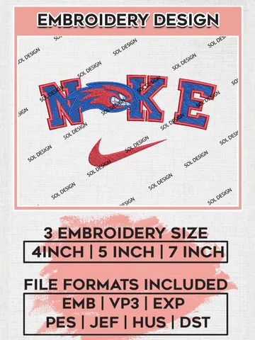 Nike UMass Lowell River Hawks Machine Embroidery Design, NCAA UMass Lowell River Hawks Embroidery Design files, NCAA Logo Embroidery Designs, NCAA Machine Embroidery Designs, Digital Download $6.99