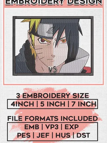 Naruto Vs Sasuke Embroidery Designs, Naruto Machine Embroidery Pattern, Digital Download
EMB_ANIME_261 $6.99