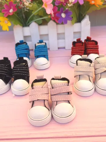 wellie wisher shoes - Suede sneakers for Wellie Whisher - 5 cm doll shoes – Christmas gift idea $19.70