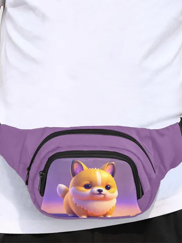 Cute Dog Kawaii Fanny Pack, Waist Bag $39.97