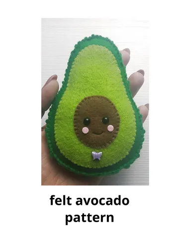 avocado felt pattern, avocado pattern, plush avocado toy, felt pattern, felt kawaii avocado, felt sewing pattern, stuffed avocado gift, felt toys pattern, avocado ornament, toddler kids toys, cute avocado, baby shower gift $3.00