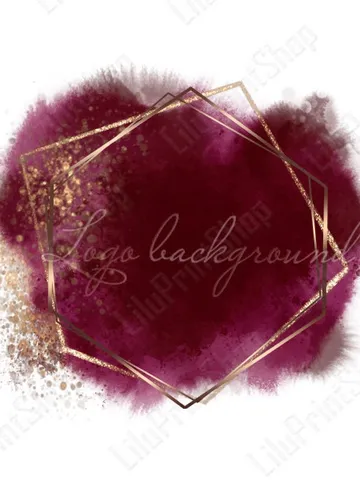 Watercolor logo png Burgundy gold logo png Burgundy logo Background red Logo Background Png Marsala rose gold logo design Burgundy logo png $2.85