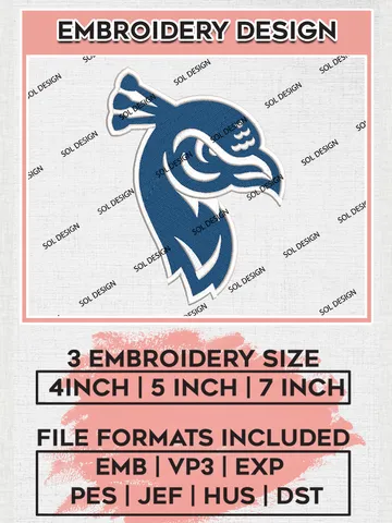 Saint Peter's Peacocks Logo Machine Embroidery Design, NCAA Saint Peter's Peacocks Embroidery Design Design files, NCAA Embroidery Designs, NCAA Machine Embroidery Designs, Digital Download $6.99