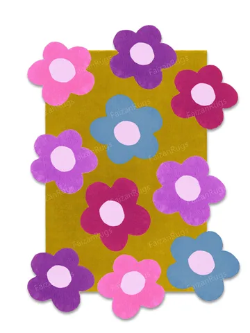 Aracelli Multicolored Irregular Shape Hand-Tufted 100% Wool Rugs for living room, bed room, kids room in any size 10x12,9x12,8x10 hurry up!! $517.50