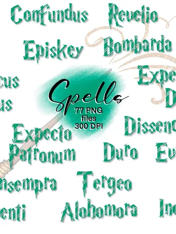 Spells clipart, spells png, spells png clipart, Magic school, wizard clipart, magic faculty, magic people, Wizarding stickers, magic sticker $3.00
