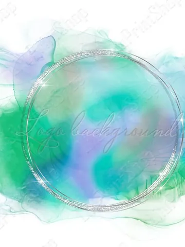 Mardi gras Logo Background Png Green and purple Alcohol ink logo design Round silver logo overlay Green circle logo instant download $2.44