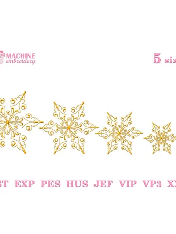 Snowflake embroidery design Machine embroidery pattern, Embroidery files christmas snowflake download, Christmas embroidery digital #R32 $3.30