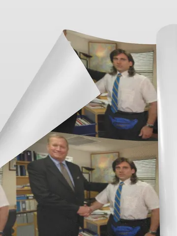 Michael Scott Meme Gift Wrapping Paper 58"x 23" (1 Roll) $24.97