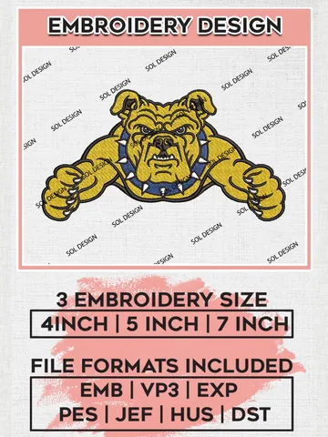 NCAA North Carolina A&T Aggies Team Head Mascot Logo Machine Embroidery Design, NCAA North Carolina A&T Aggies Team Design Design files, NCAA Team Embroidery Designs, NCAA Machine Embroidery Designs, Digital Download $6.99